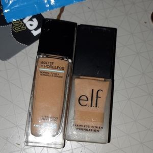 Elf foundation suede & maybelline fit me 330
